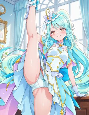 [名探偵プリキュア][エロ画像]キュアエクレールの活発なパンチラでシコったよ♪