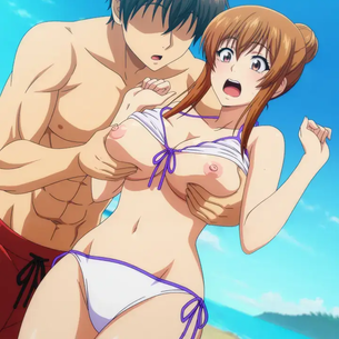[ぐらんぶる][エロ画像]古手川奈々華(こてがわななか)の胸をおもむろに揉んだよ♪