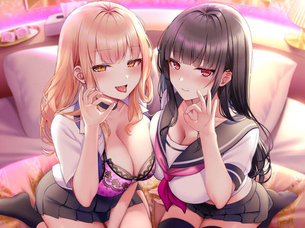 【二次エロ】下品なフェラポーズで男を誘惑するビッチの二次エロ画像 その17