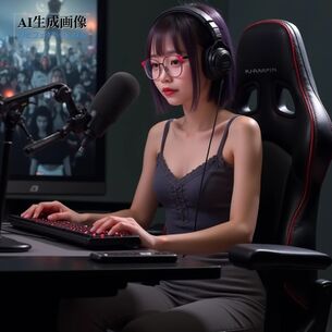 【配信者】VTuberの中の人？ストリーマー？PCの前で配信中っぽい女の子の三次風画像 part3【AI画像】