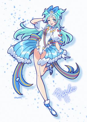 【画像】女児向けアニメなのにハイレグみたいなドスケベ衣装のキャラ