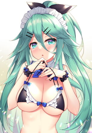 【画像】ソシャゲにも欲しい水着キャラ、エッチな動きで男を誘ってしまう