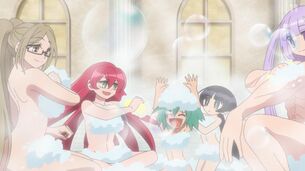 【画像】アニメ 『炎の闘球女 ドッジ弾子』、全裸お風呂シーンがエッチすぎる