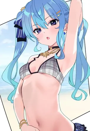 青髪のエロ画像なんです！