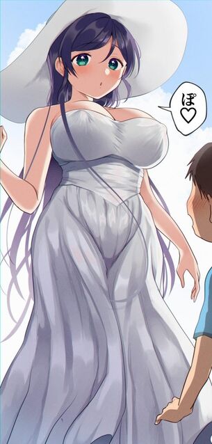 巨乳の萌えイラスト