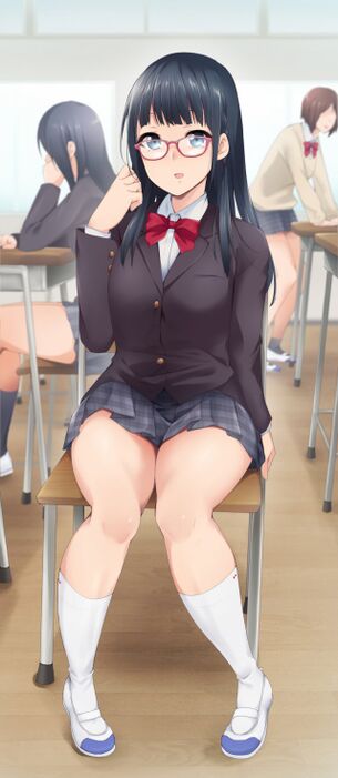 【画像】メガネ女子好き必見の、最高に可愛い二次元女の子エロ画像まとめ