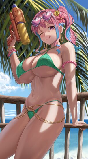 【画像】水着着たスタイル抜群女の、「この胸見ろ」的なオーラｗｗｗｗｗｗｗｗｗｗｗｗ