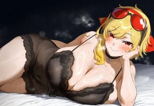 【二次エロ】スケスケなドスケベ衣装で乳首見えてる女の子の二次エロ画像 その22