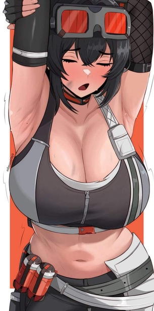 【埋没毛の可能性も】ワキにホクロがある女子の二次エロ画像