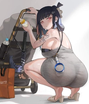 【春めいて】パンティーラインが浮いてる女子の二次エロ画像