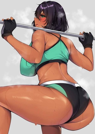 【筋トレガチ勢】バーベルを使用する女子達の二次エロ画像