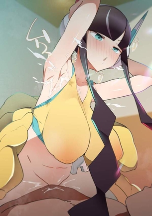 【乳よりこっちを見て】ワキ見せ騎乗位の二次エロ画像
