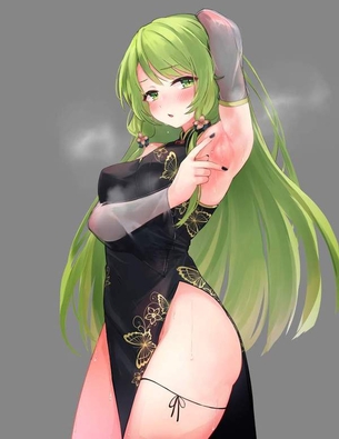 【池袋北口26時】黒チャイナドレスの二次エロ画像