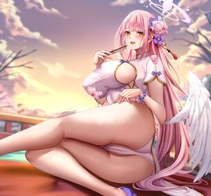 【二次元】チャイナドレス姿の美少女達のエロ画像 Par.20 50枚 スリット 美脚