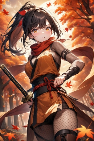 【AIイラスト】忍者・くノ一のAI画像まとめ【アニメ調】 Part 3 [AI Generated]