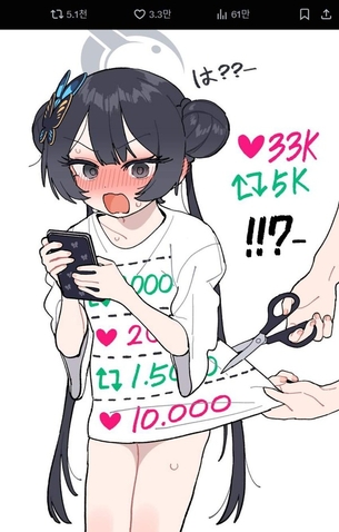 【TikTok】切りTチャレンジを行う女子の二次エロ画像【Ｘ】
