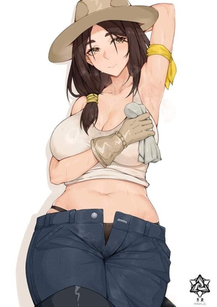 【ぽちゃの夏】腹周りがだらしないタンクトップ女子の二次エロ画像