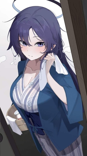 【谷間】温泉旅館の浴衣姿な巨乳女子のエロ画像