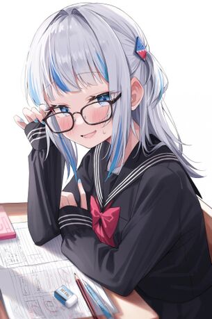 【二次】眼鏡女子画像まとめ、知的で可愛すぎるｗ