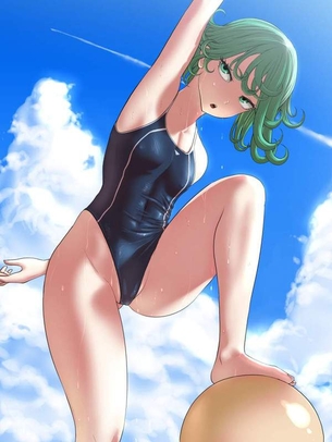 【ベストマッチ】スレンダー体型女子とスクール水着の二次エロ画像