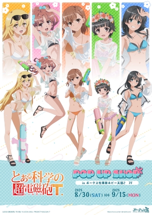 【画像】とある科学の超電磁砲の公式水着イラスト、エッチなキャラが勢揃い