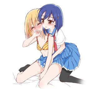 【画像】おっぱいとおっぱいの密着が最高の、百合レズイラスト集