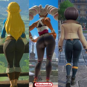 【画像】任天堂のゲーム、パンツは見えないけどケツはしっかり作り込む