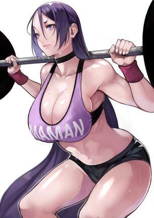 【尿モレに注意】ウエイトリフティングしてる女子の二次エロ画像