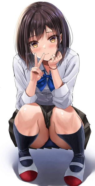 【昔の中学校あるある】制服の下にブルマ履いてるＪＣ・ＪＫの二次エロ画像