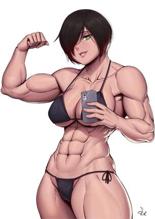 【プロテイン】自慢の肉体をアピールする筋肉女子の二次エロ画像【ステロイド】