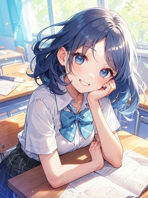 【AIイラスト】教室にいる女の子のAI画像まとめ【アニメ調】 Part 4 [AI Generated]