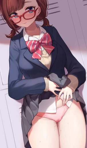 【昭和のおもひで】スカート捲ってパンツ見せてるＪＫの二次エロ画像