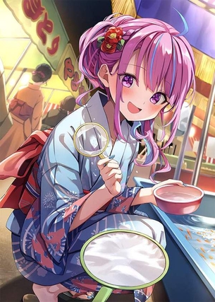 【オマケの１匹】金魚すくいと女子の二次画像