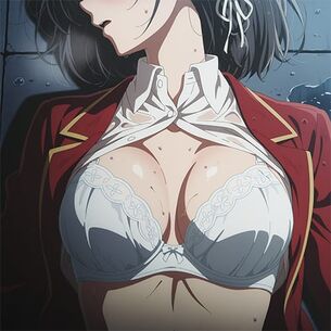 【ようこそ実力至上主義の教室へ】力で屈服させられた堀北鈴音…！DQNの暴力に抗えず押し倒されて雨の中で濡れ濡れレイプ…！