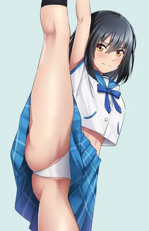 開脚の萌えイラスト