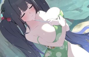 『ブルーアーカイブ』キサキとシュンのエロすぎるドスケベ水着でエロいムチムチおっぱいなど