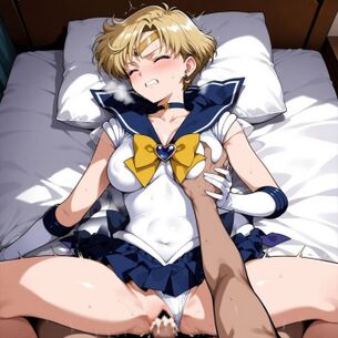 [セーラームーン][エロ画像]セーラーウラヌス(天王はるか)のおっぱいをガチで揉んだよ～♪