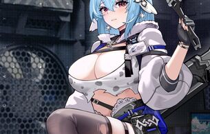 『Echocalypse -緋紅の神約-』えっちすぎるムチムチのおっぱいと太もものエロい女の子！