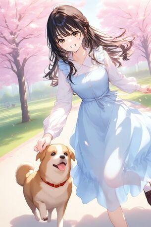 【AIイラスト】公園と女の子のAI画像まとめ【アニメ調】 [AI Generated]