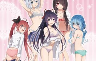 『デート・ア・ライブ』女の子たちの着替え中でえっちな下着姿丸出しのエロイラストグッズ！