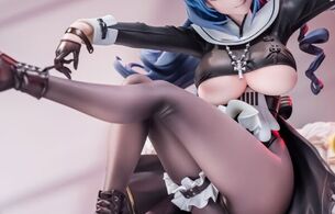 『アズールレーン』マルコ・ポーロの完全に下乳が全部丸出しなメイド服のエロフィギュア！
