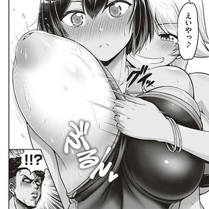 【エロ漫画】 オッパイに埋もれてトラウマ克服！！ 水の中で目を開ける特訓のために巨乳先輩たちと乱交セックスｗｗｗ