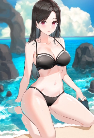 【二次】黒髪女子画像　その２３