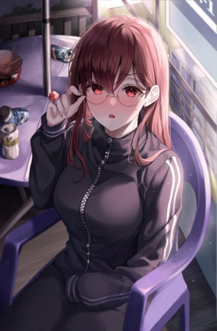 【二次】眼鏡女子画像　その８