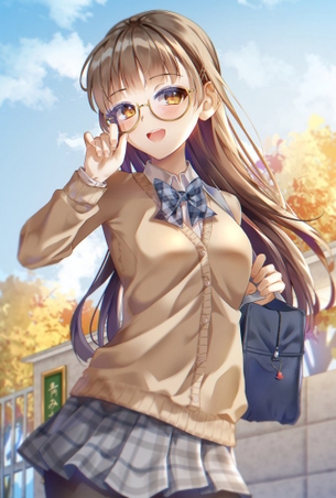 【二次】眼鏡女子画像　その６
