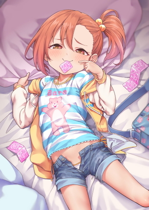 【咥えゴム】コンドームを咥えてセックスを誘ってくる女の子がぐうシコ Part3【二次エロ画像】