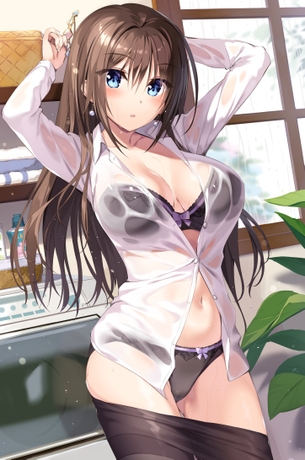 雨で服が透けてエロい姿になった女の子たちが発生中！　その１４
