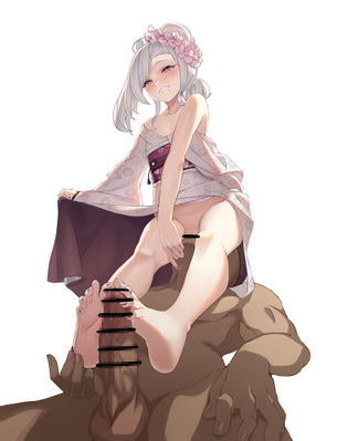 【二次エロ】足でチンポを扱かれているのに気持ちよくなっている足コキ画像Part5