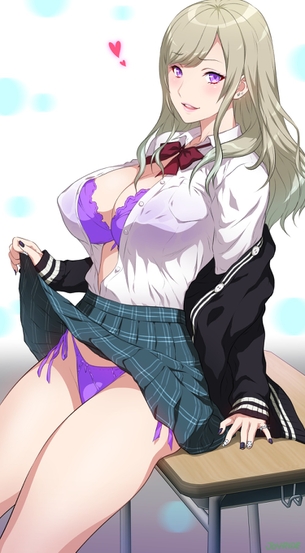 【２次】制服姿の美少女エロ画像その４９