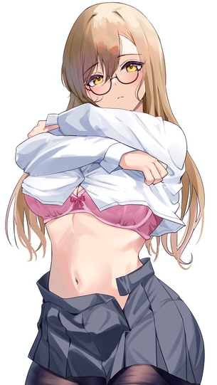 【２次】おヘソをが見えてる女の子のエロ画像その５４